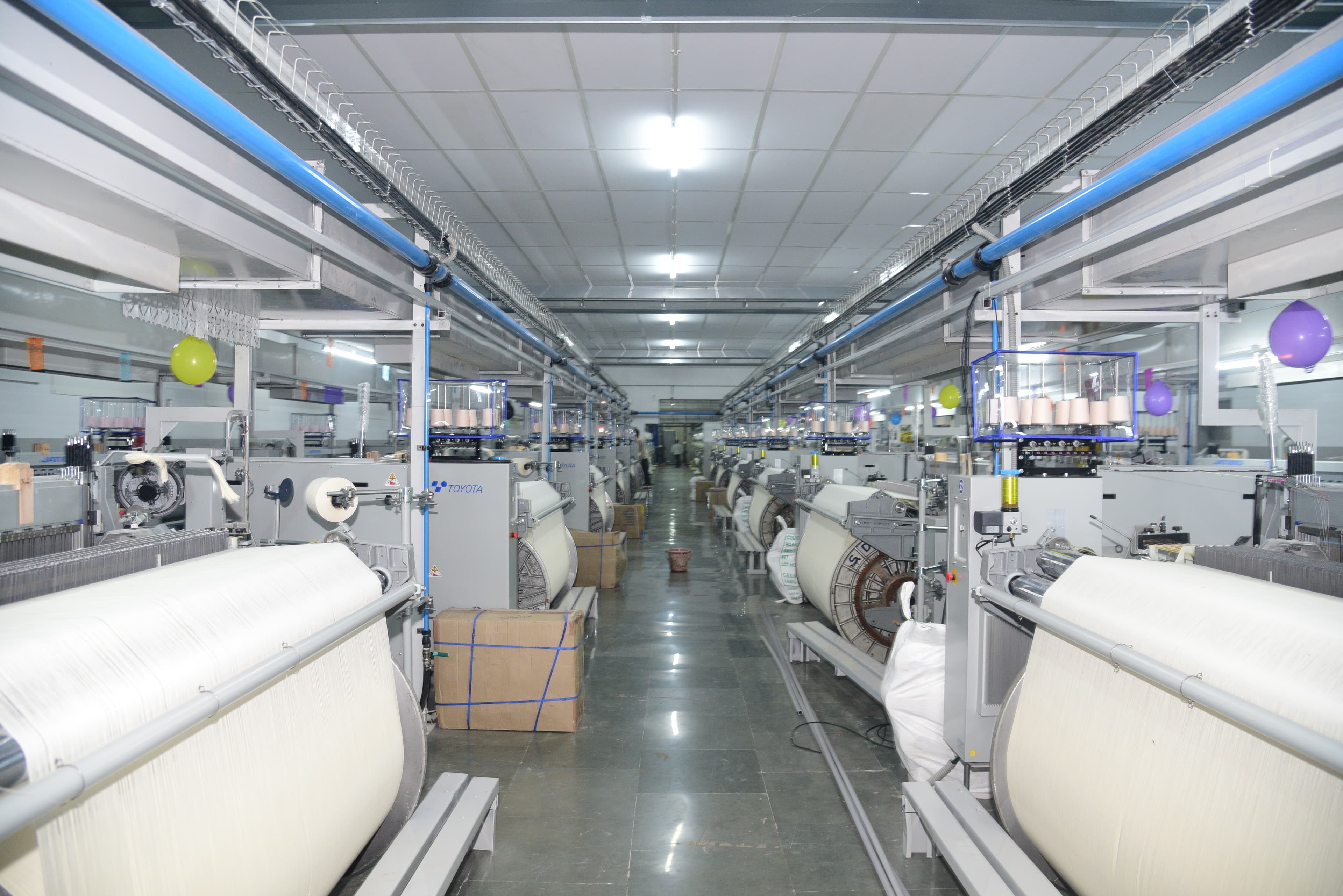 Factory floor wide view